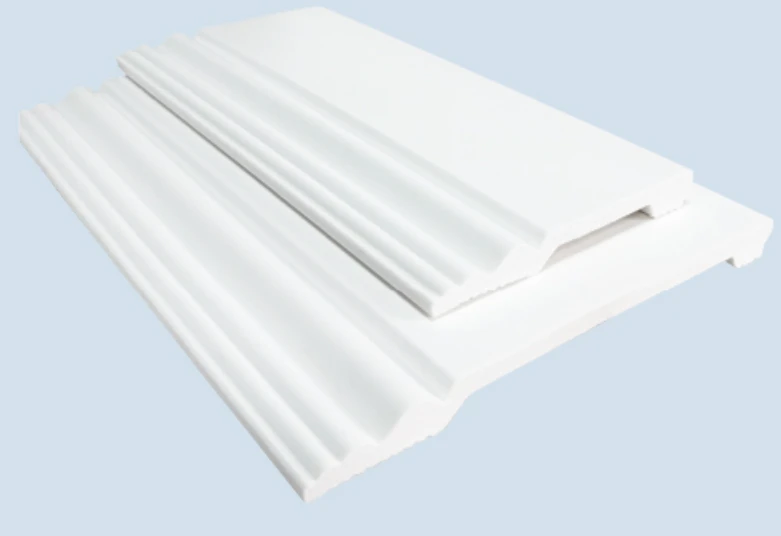 Panneau de garniture de sol décoratif PS blanc classique