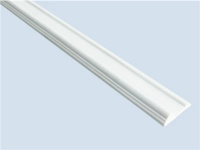 Moulure de garniture de sol murale PS blanc uni
